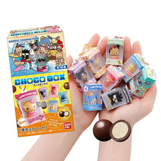 BANDAI "Sanrio Suntan Box Keychain & Chocolate" Blind