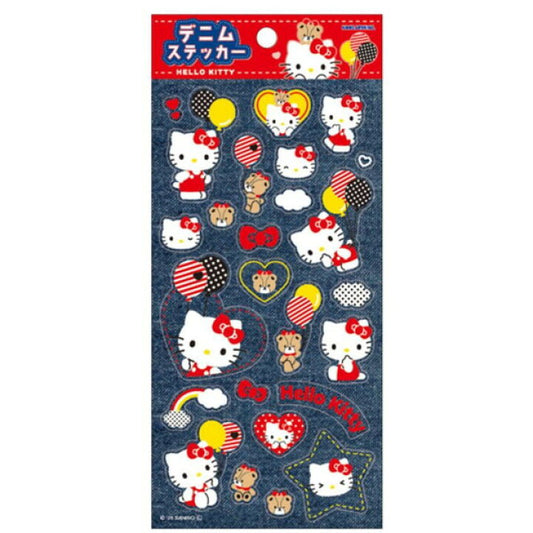 [HELLO KITTY] "Sanrio Denim" Sticker Sheet
