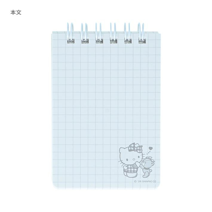 [BLACK] "Hello Kitty Red & Black" A7 Spiral Notepad