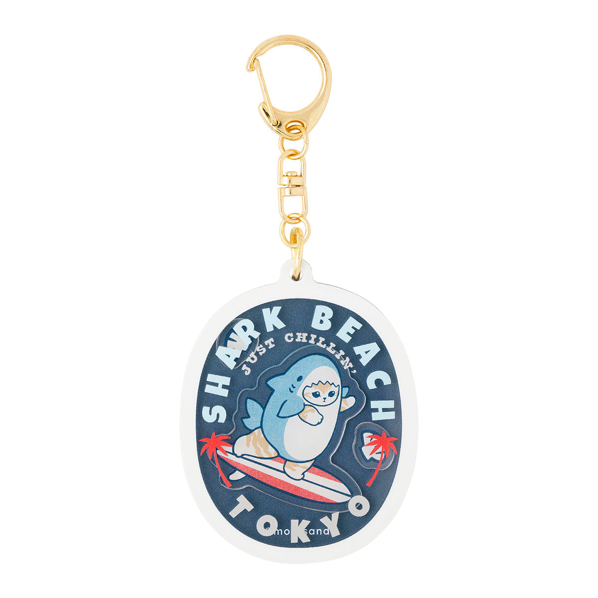 [SHARK BEACH] "Mofusand BOARD SHARK!" Shaka Shaka Keychain