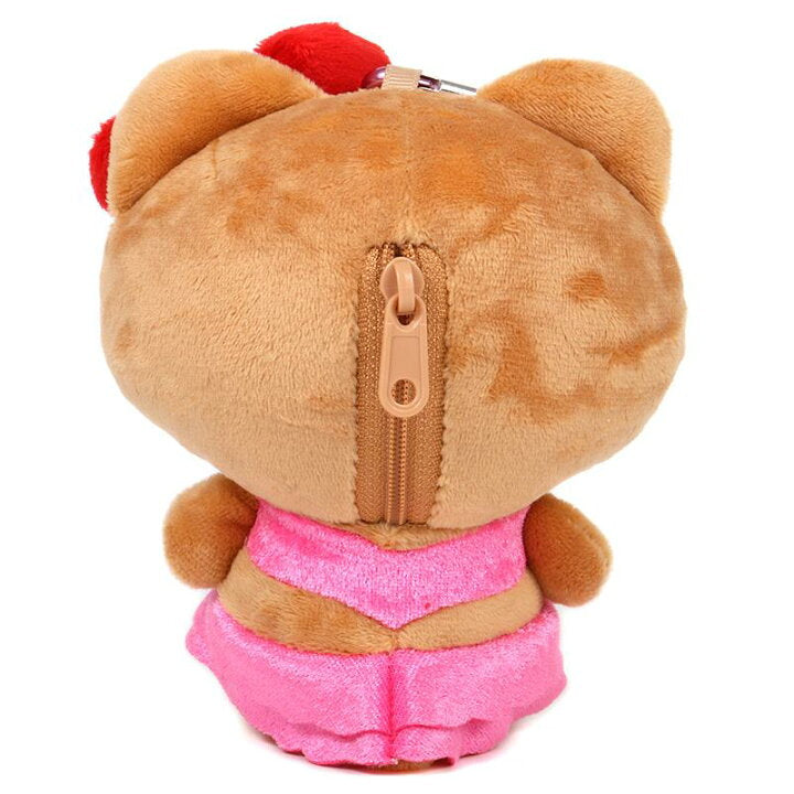[HELLO KITTY] "Sanrio Suntan" Pouch Plush Keychain