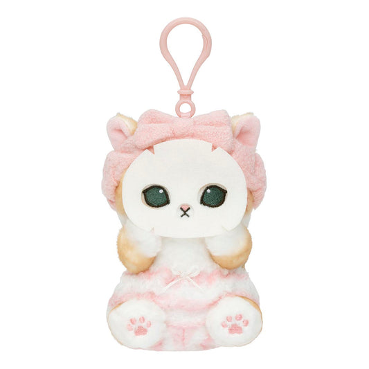 [PINK] "Mofusand Relaxing at Home" Plush Keychain