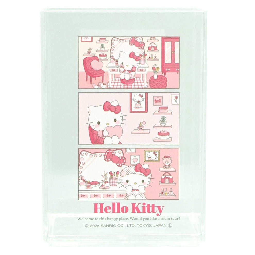 [HELLO KITTY] "Sanrio Room Tour" Clear Pen Stand