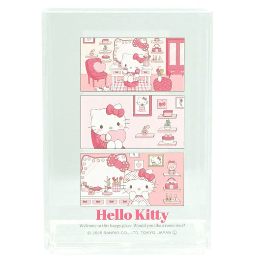 [HELLO KITTY] "Sanrio Room Tour" Clear Pen Stand