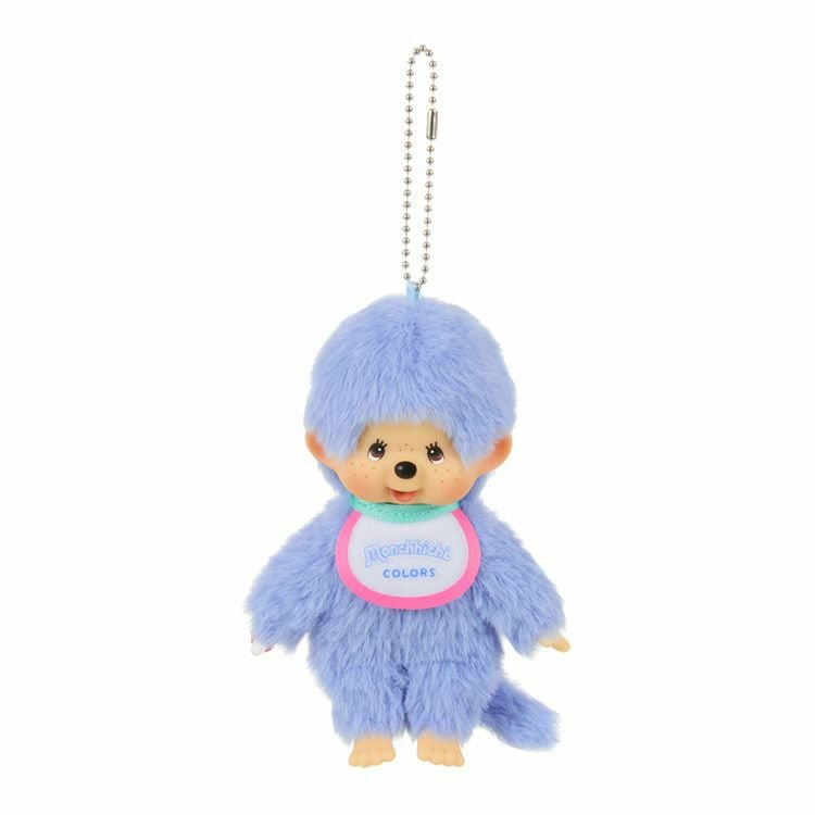 [BLUE] "Monchhichi COLORS" Plush Keychain