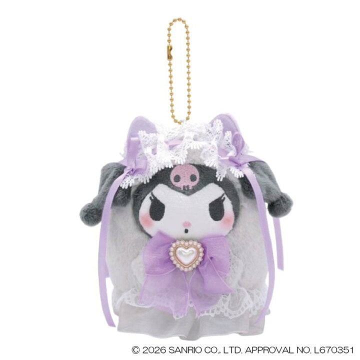 [KUROMI] "Sanrio Lolita Ghost" Plush Keychain