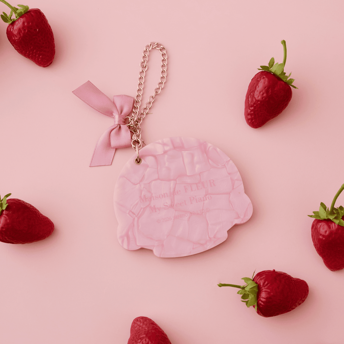 "Maison de FLEUR x My Sweet Piano" Slide Mirror Bag Charm