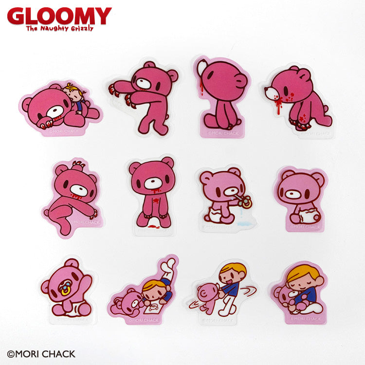 "THANKYOUMART X Gloomy the Naughty Grizzly" Sticker Flakes