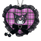 [KUROMI] "Sweet Rock 'n' Check" Mini Pouch