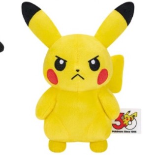 [ANGRY] "Pokemon 30th Anniversary Various Faces Pikachu" Plush