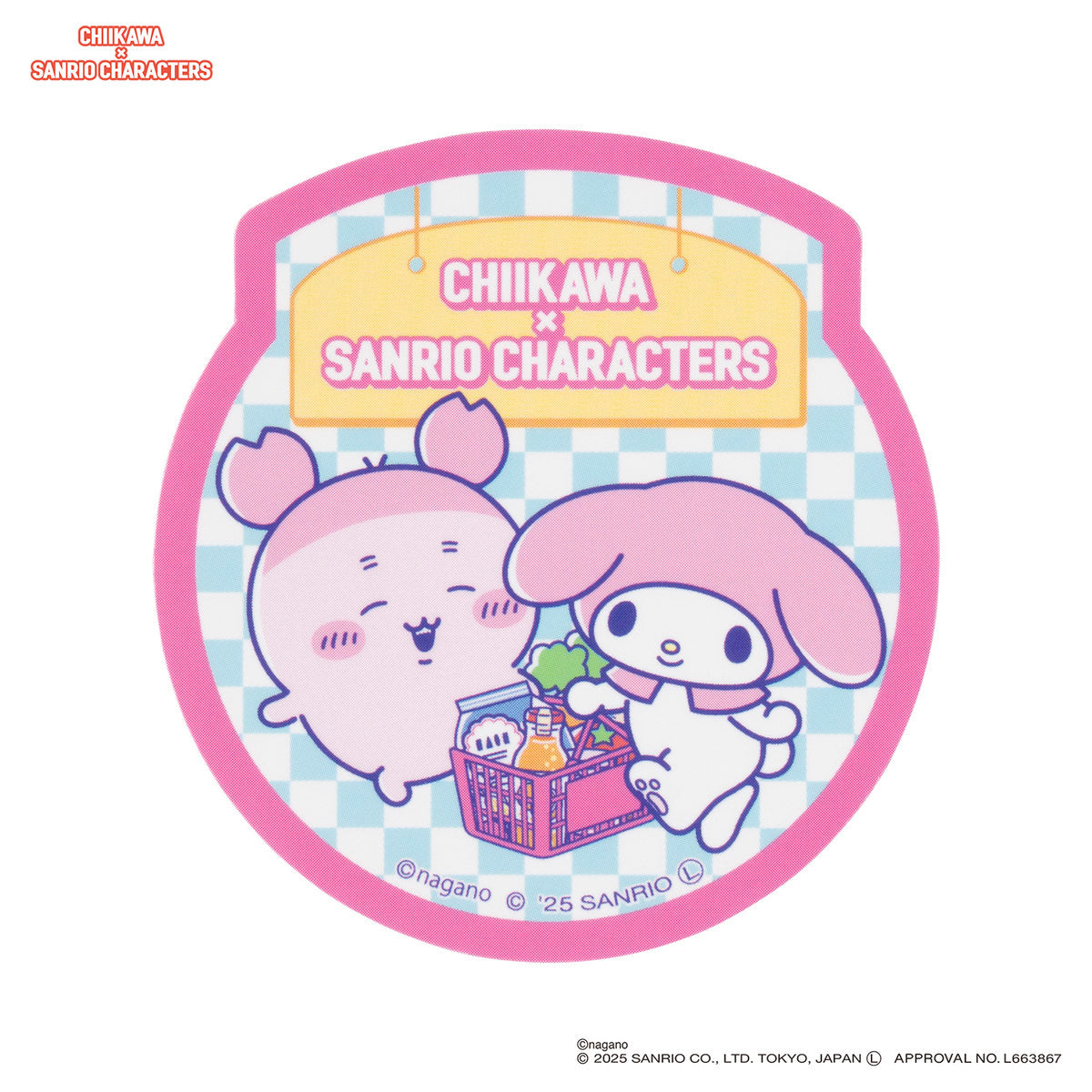 [MY MELODY / FURYHONYA] "Chiikawa x Sanrio Supermarket" Sticker