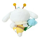 [CINNAMOROLL] "Sanrio Flower Loving Bee" Plush Keychain
