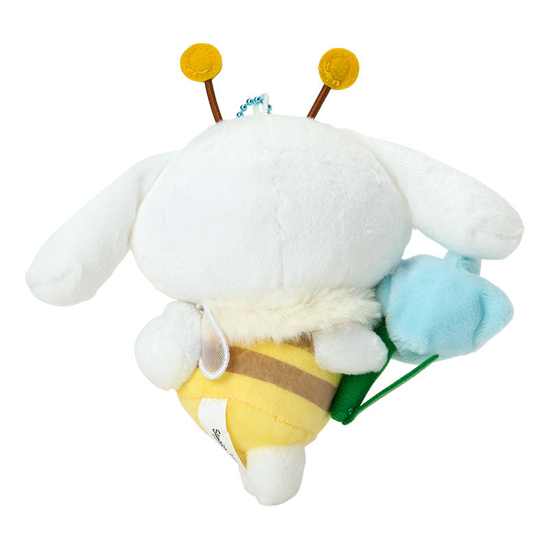 [CINNAMOROLL] "Sanrio Flower Loving Bee" Plush Keychain