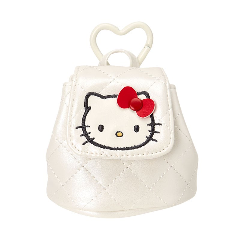 [WHITE] "Hello Kitty Miniature Quilt Series Part 2" Backpack Shaped Mini Pouch
