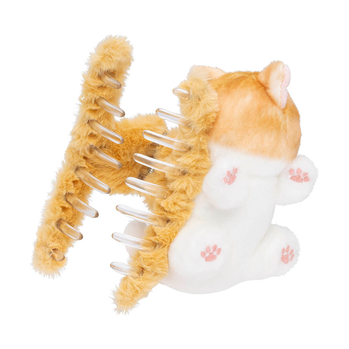 [BROWN & WHITE] "Mofusand" Plush Hair Clip