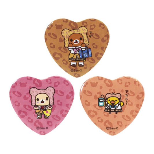 "Rilakkuma Store 18th Anniversary Heart Can Badge" Blind