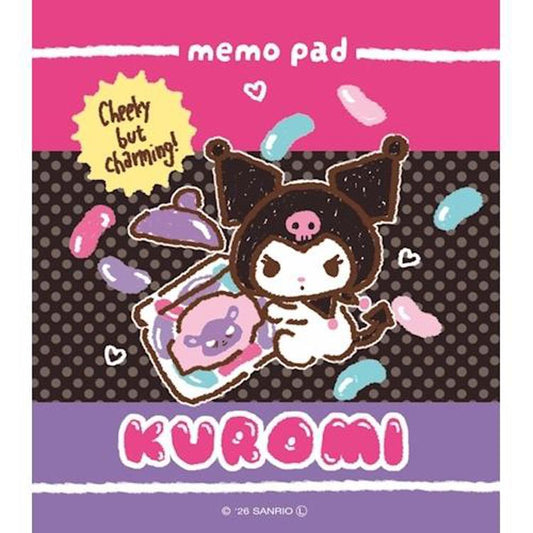 [KUROMI] "Sanrio Oyatsu Snack Party" Memo Pad