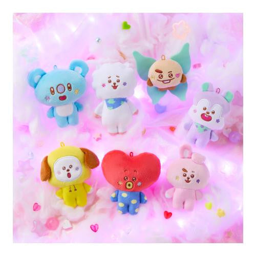 "BT21 Fuwa Fuwa Plush Keychain 4" Blind