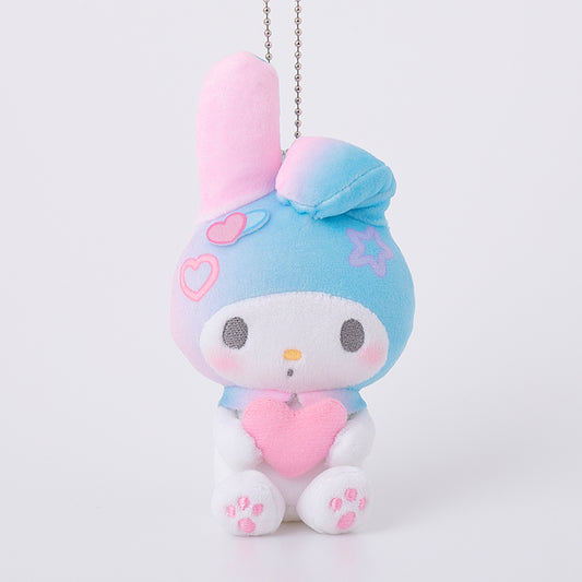 [COTTON CANDY] "My Melody Girly Pop Heart Munyugurumi" Plush Keychain