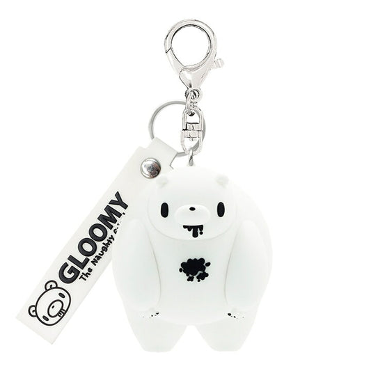 [WHITE] "GLOOMY The Naughty Grizzly" Chubby Figure Keychain