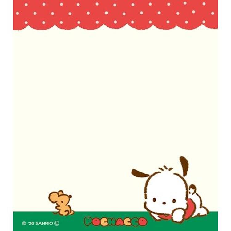 [POCHACCO] "Sanrio Oyatsu Snack Party" Memo Pad