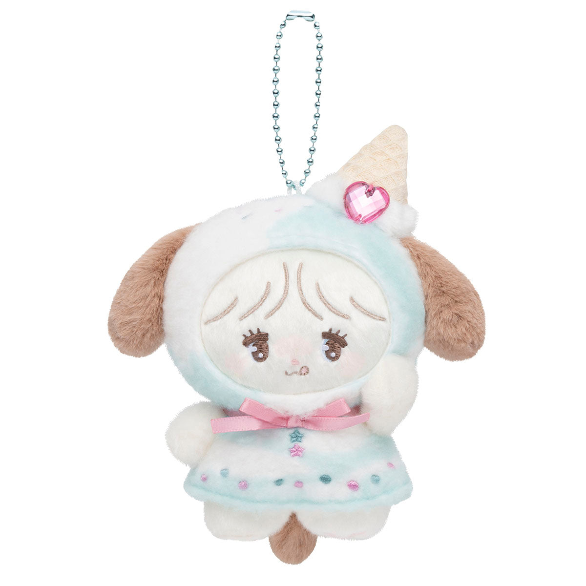 [SOUFFLE] "Mikko Illustrations Ice Cream" Plush Keychain