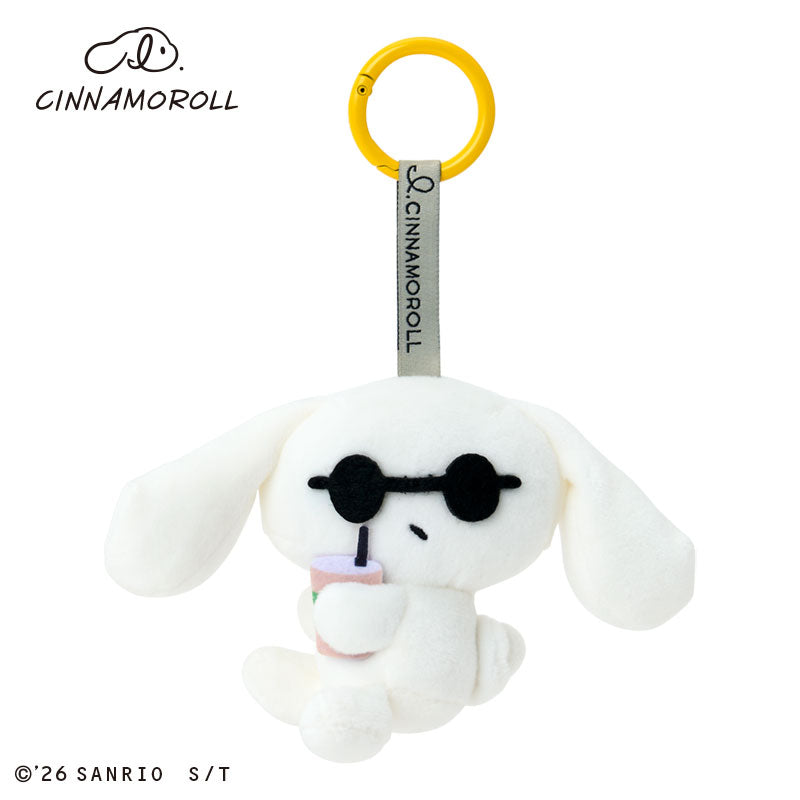 [SUNGLASSES] "I.CINNAMOROLL Casual Outing" Plush Keychain