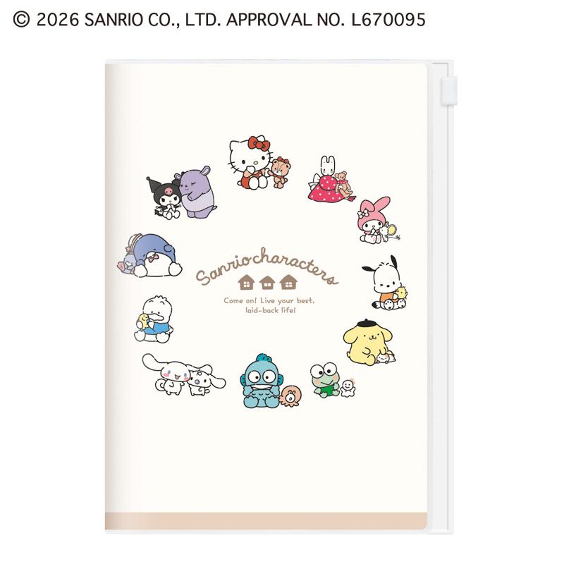 [COLORFUL FRIENDS] "Sanrio" 2027 Weekly B6 Planner