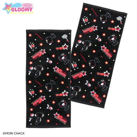 [RED] AVAIL "GLOOMY The Naughty Grizzly" Face Towel Set