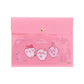 [PINK] "Chiikawa Sakura Pink Frill" Flat Case