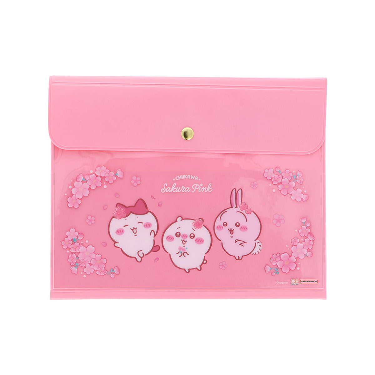 [PINK] "Chiikawa Sakura Pink Frill" Flat Case