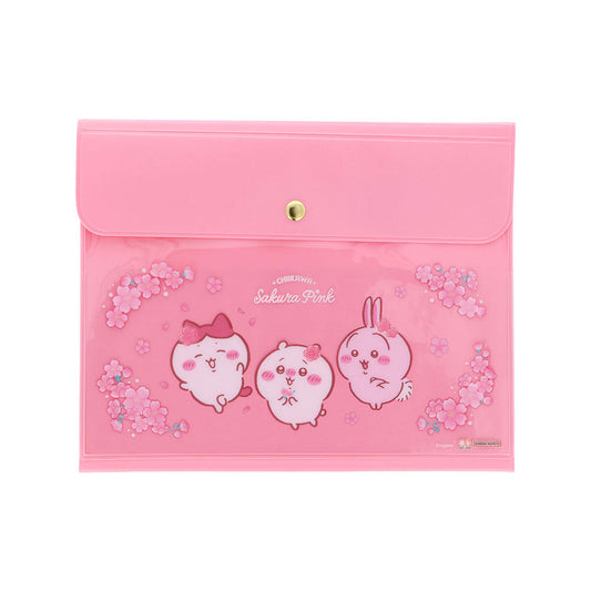 [PINK] "Chiikawa Sakura Pink Frill" Flat Case