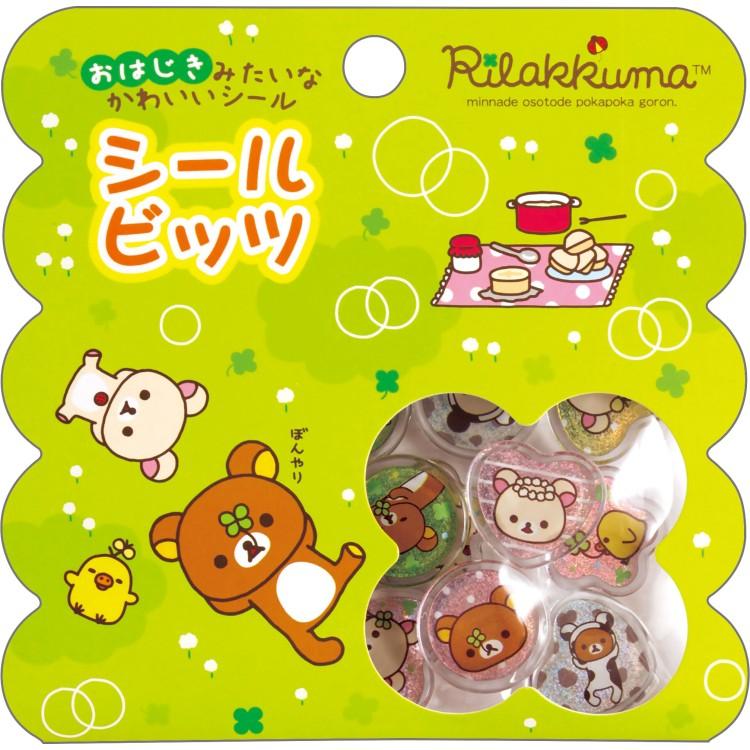 [RILAKKUMA / CLOVER] "San-x" Acrylic Sticker Flakes