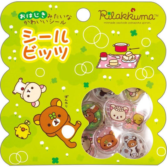 [RILAKKUMA / CLOVER] "San-x" Acrylic Sticker Flakes