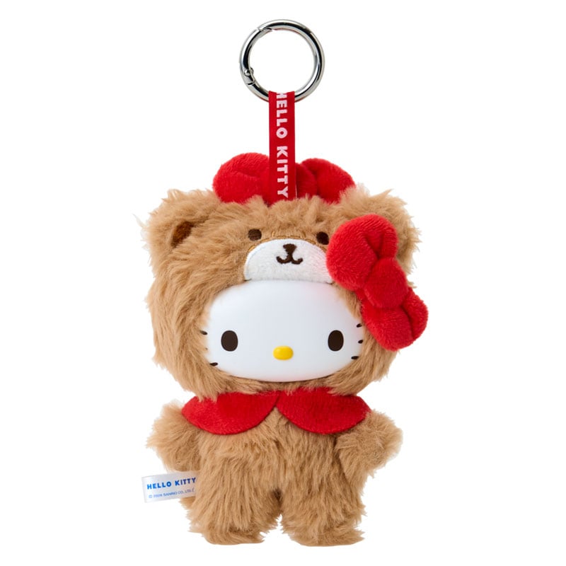 [HELLO KITTY] "Sanrio Fine Face Mini Friend Costume" Plush Keychain