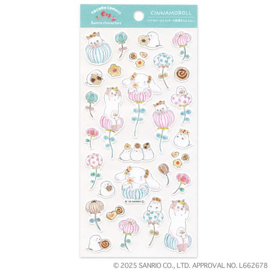 [CINNAMOROLL] "Tocoro Comugi x Sanrio" Sticker Sheet