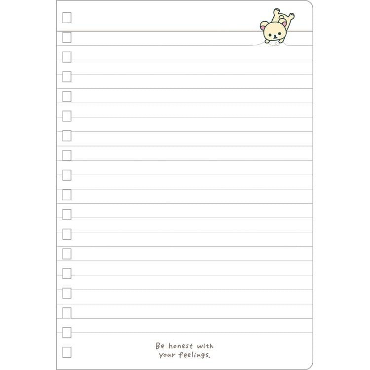 [KORILAKKUMA] "Rilakkuma Standard Stationery" B6 Notebook