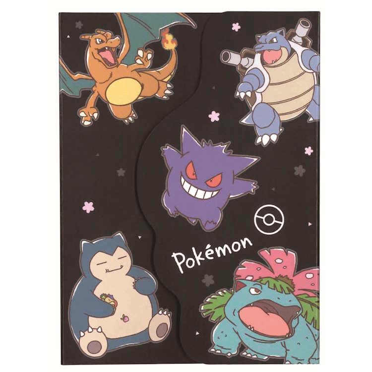[BLACK] "Pokemon Sakura" A6 Memo Pad