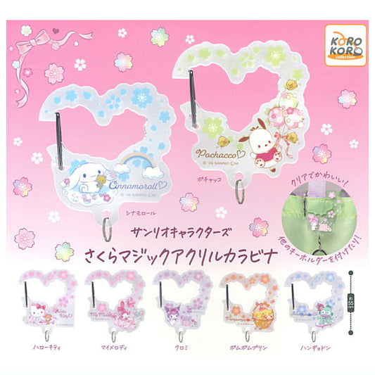 *GACHAPON* "Sanrio Cherry Blossoms Magic Acrylic Carabiner"