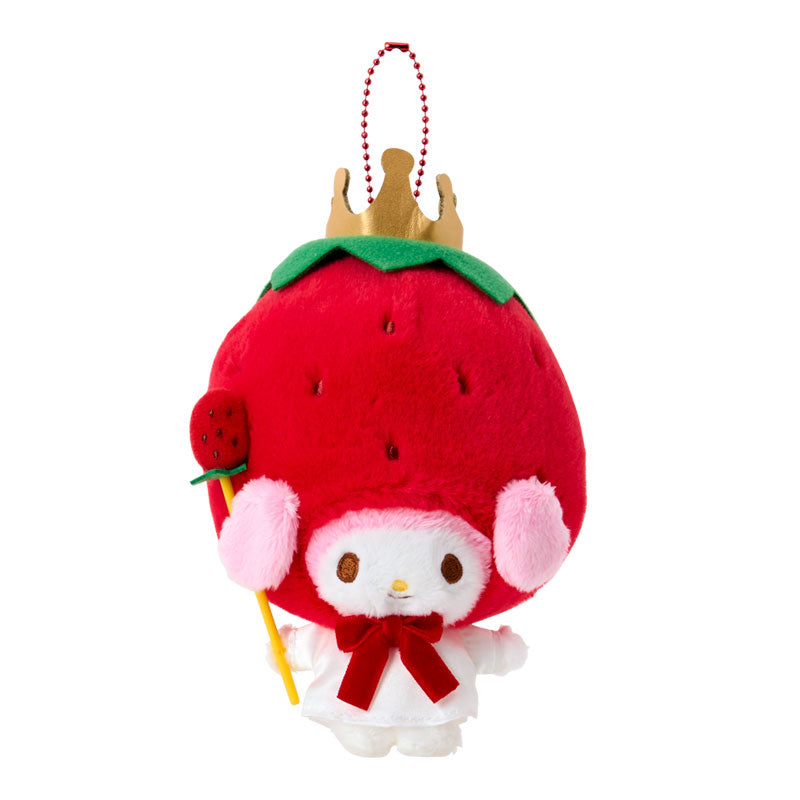 [MY MELODY] "Sanrio Become Strawberry King" Plush Keychain