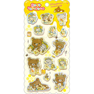 [HONEY BEE] "Rilakkuma From the Past" Air-In Sticker Sheet