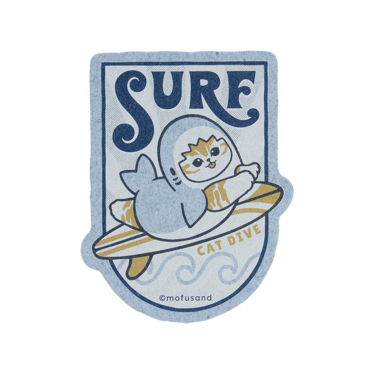 [SURF] "Mofusand BOARD SHARK!" Die-Cut Sticker