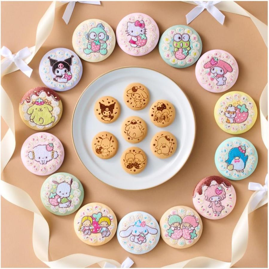 "Sanrio Embroidered Can Badge & Biscuit 4" Blind