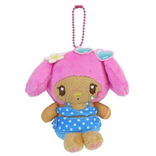 [MY MELODY] "Sanrio Tropical Gal" Mini Plush Keychain