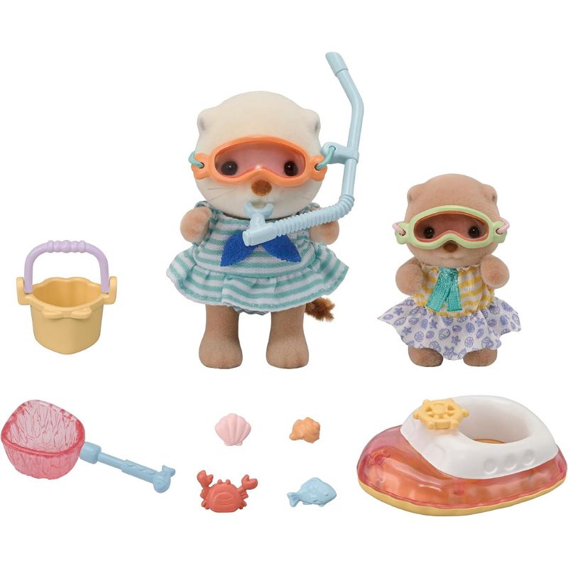 "Sylvanian Families Sea Otter Siblings Sea Play" Set