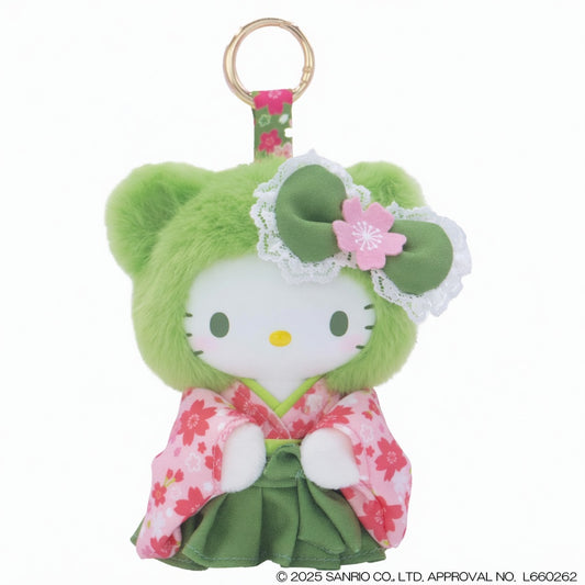 [MATCHA BEAR] "Hello Kitty Fine Face Mini" Plush Keychain