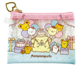 [PINK] "Pompompurin Party" Mini Clear Pouch