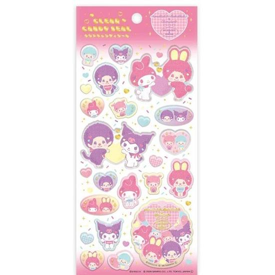 [KUROMI & MY MELODY] "Monchhichi x Sanrio" Candy Sticker Sheet