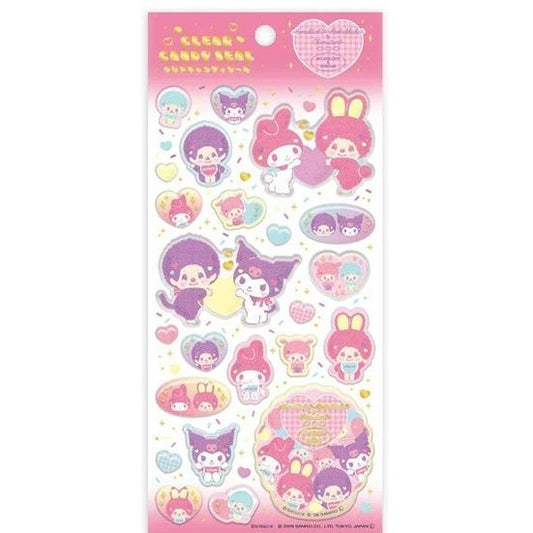 [KUROMI & MY MELODY] "Monchhichi x Sanrio" Candy Sticker Sheet