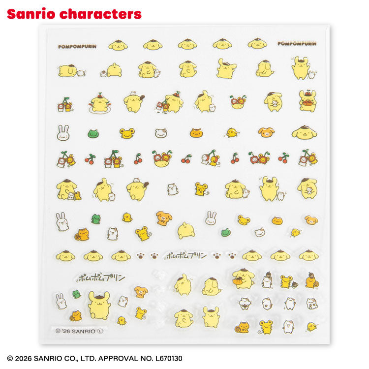 [POMPOMPURIN] "THANKYOUMART x Sanrio Retro" Nail Stickers